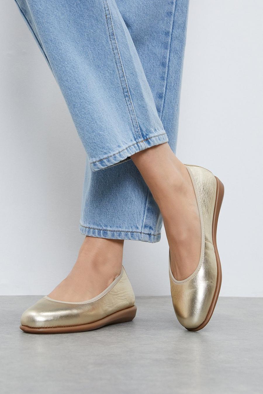 Good For The Sole: Tonya Leather  Ballerina