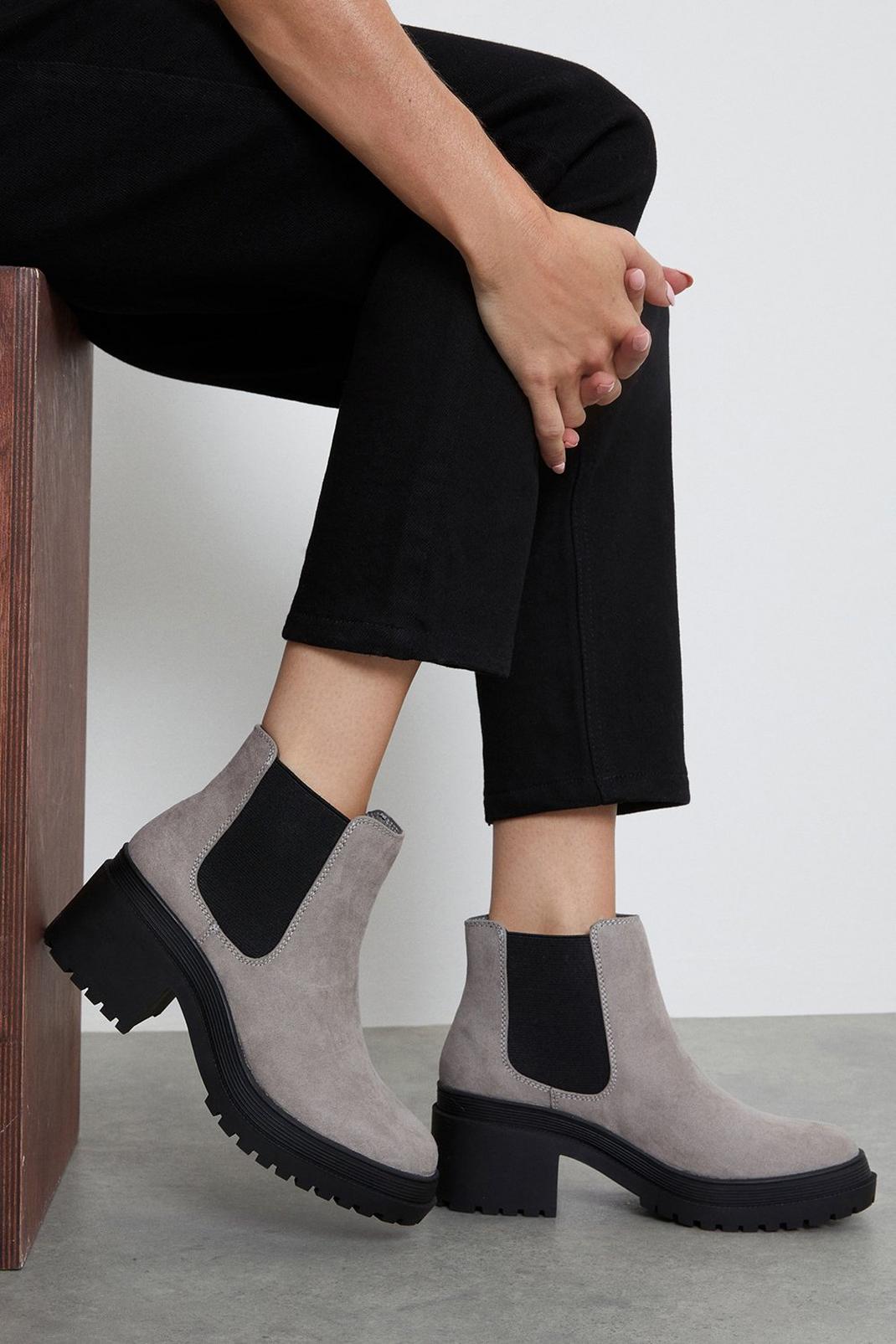 Grey Atlas Chelsea Boots image number 1
