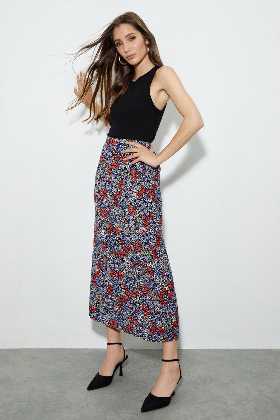 Floral Midaxi Skirt
