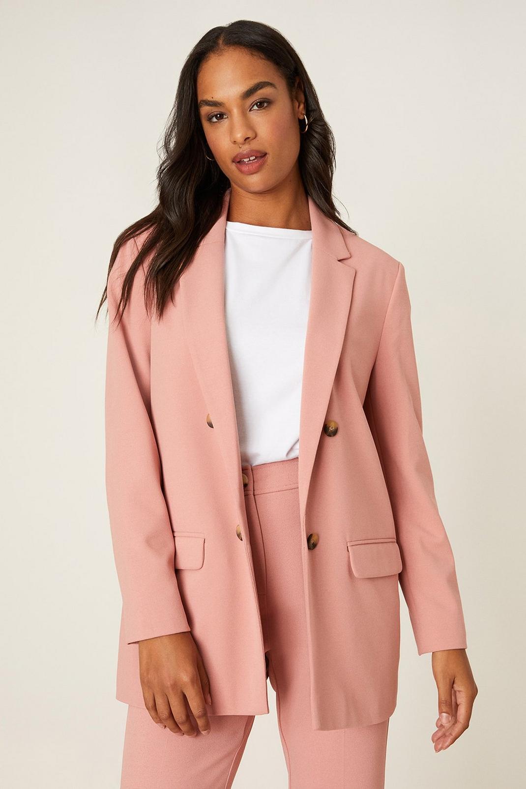 Blush Double Breasted Blazer image number 1