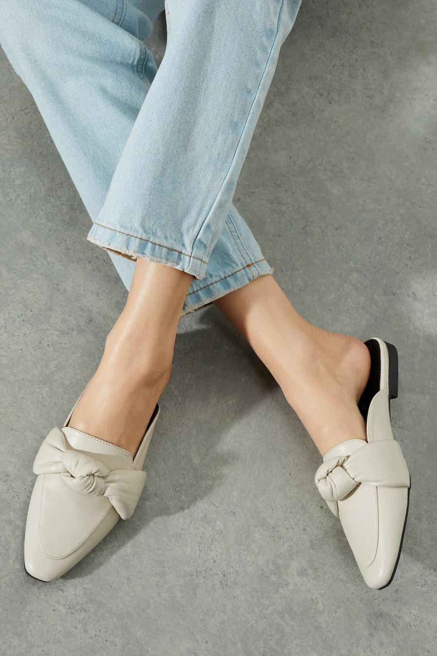 Wide Fit Leia Knot Backless Loafer