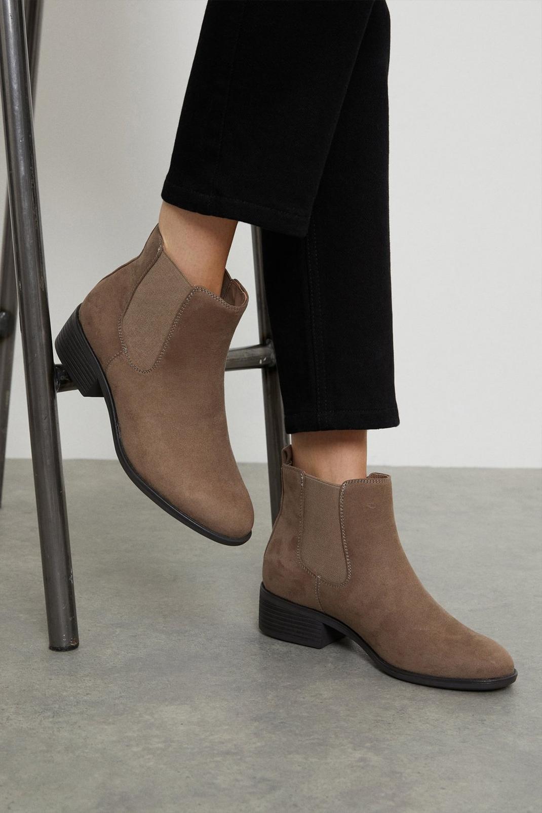 Taupe Monaco Chelsea Boots image number 1