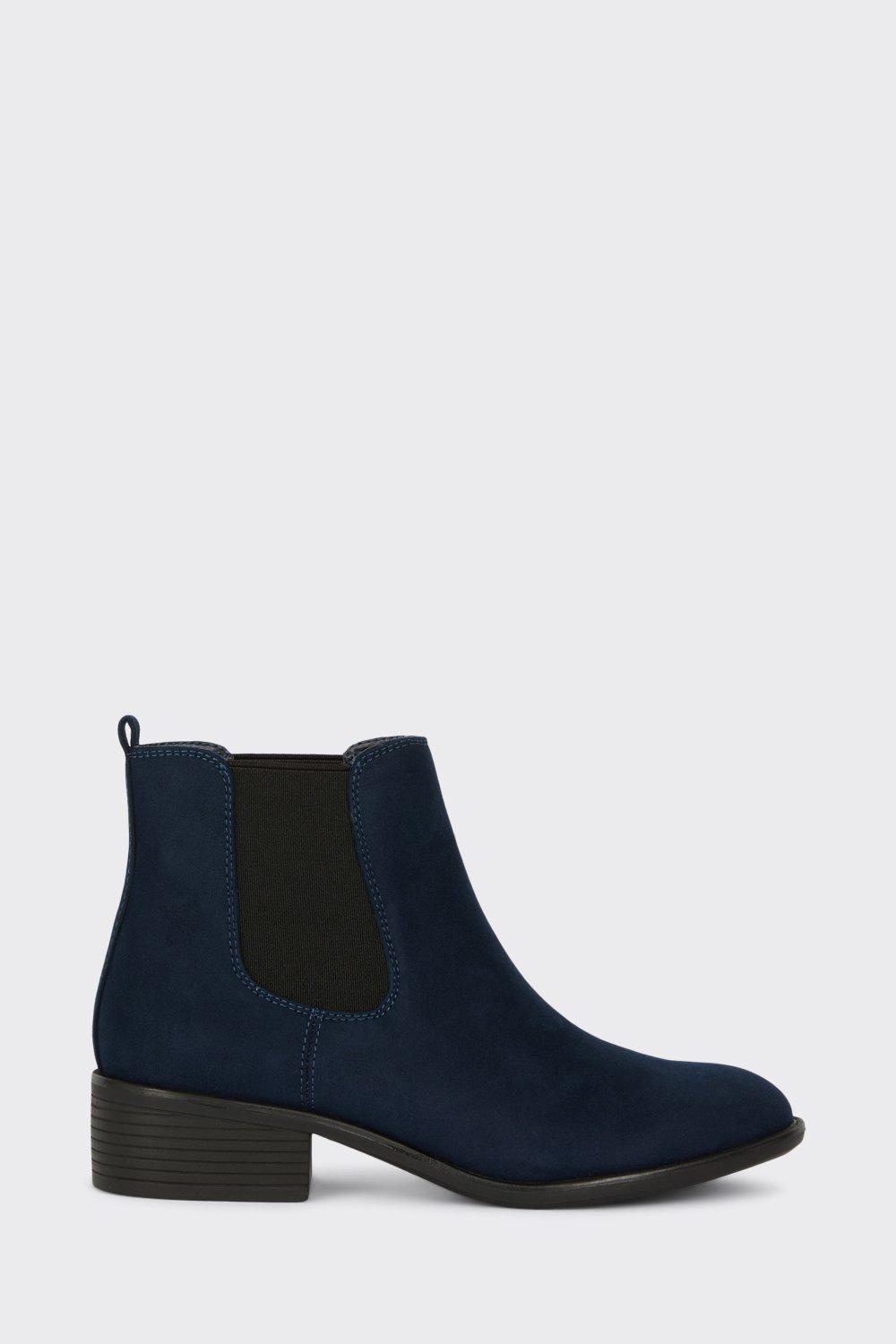 navy wide boots