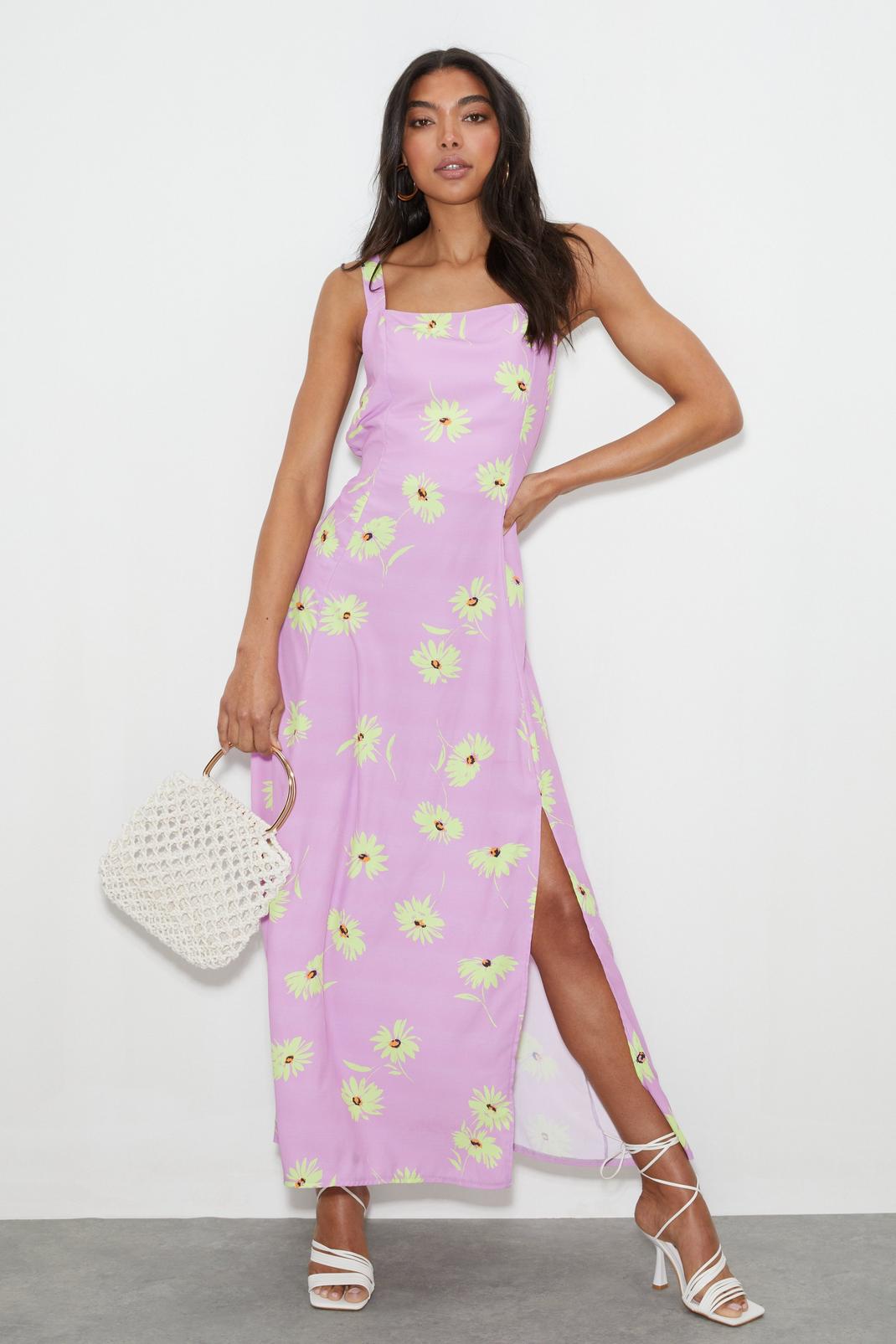 155 Tilly Floral Strappy Maxi Dress image number 2
