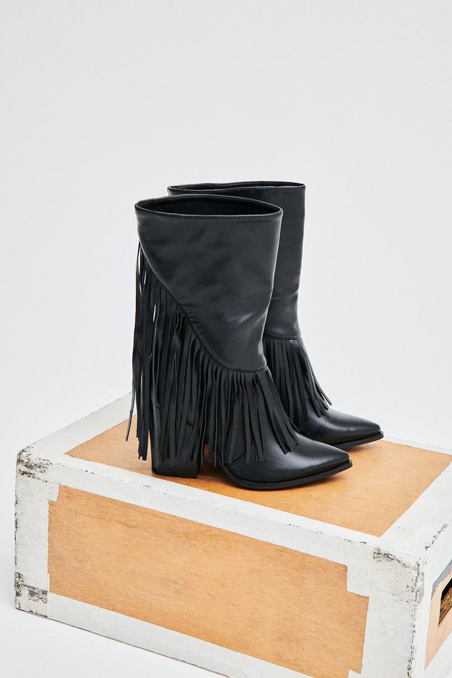 Karly Fringed Western Boots