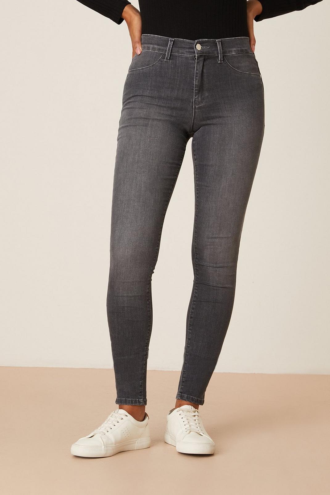 Grey Frankie Skinny Jeans image number 1