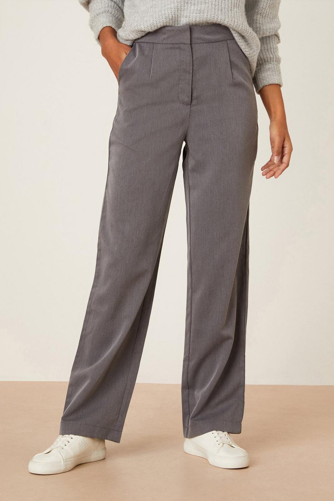 Charcoal Straight Leg Trouser image number 1