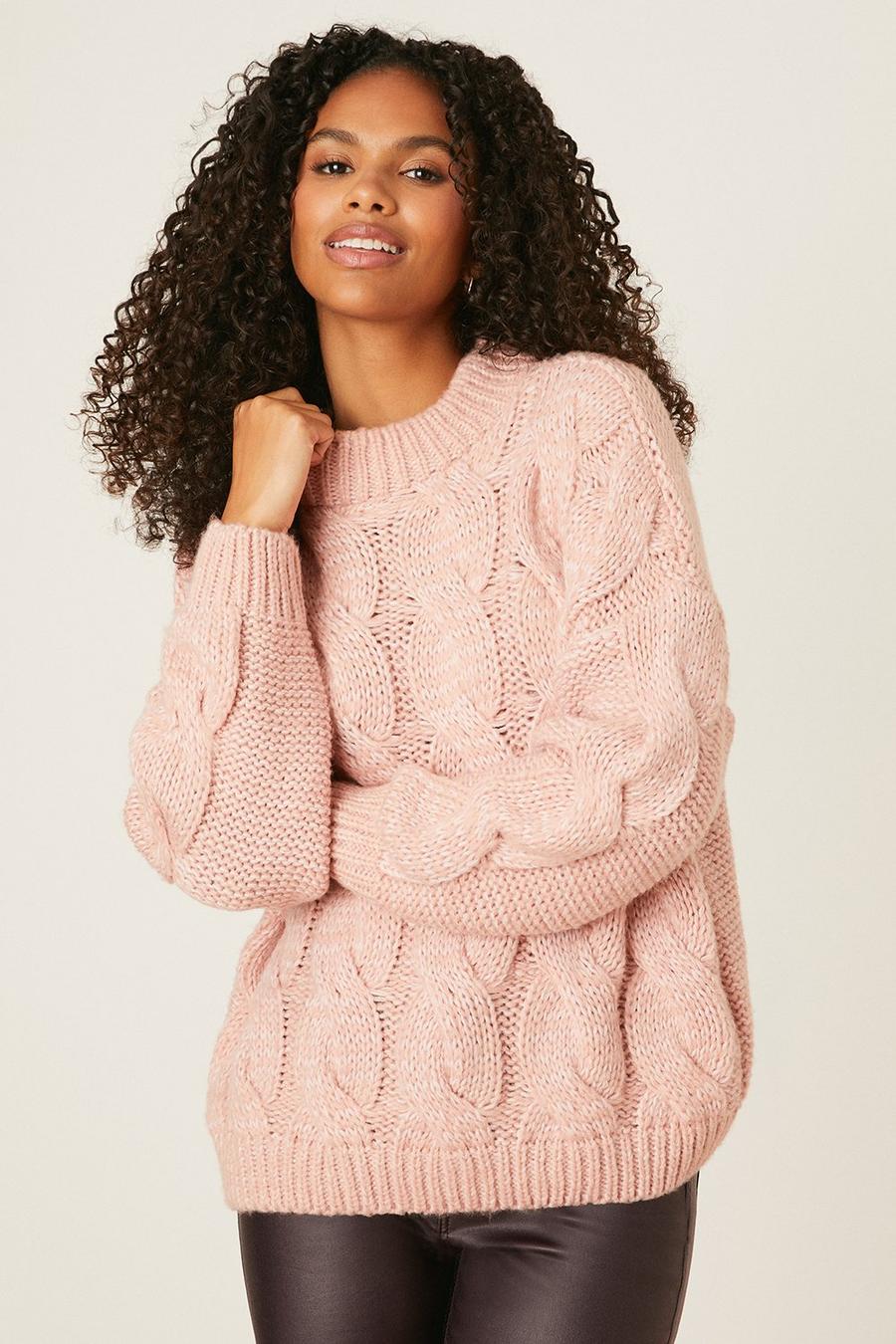 Petite Cable Knitted Jumper