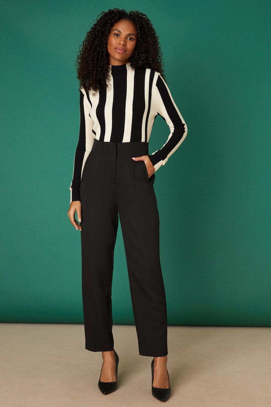 Luxe High Waisted Seam Trouser