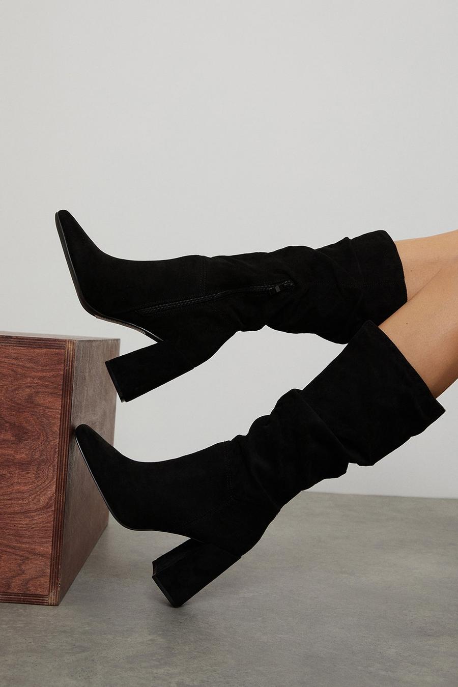 Keira Ruched Knee Boots