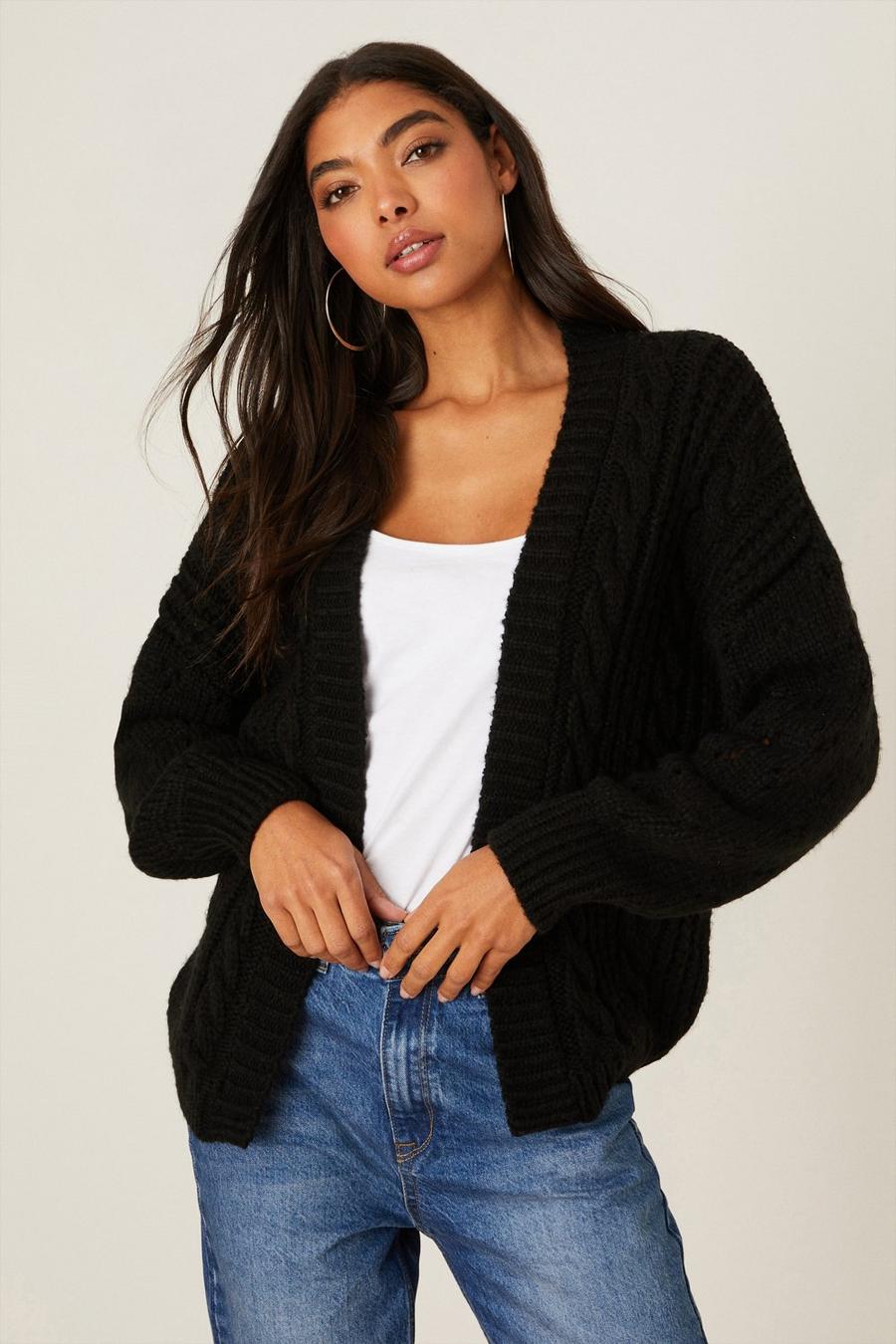 Chunky Cable Knitted Cardigan