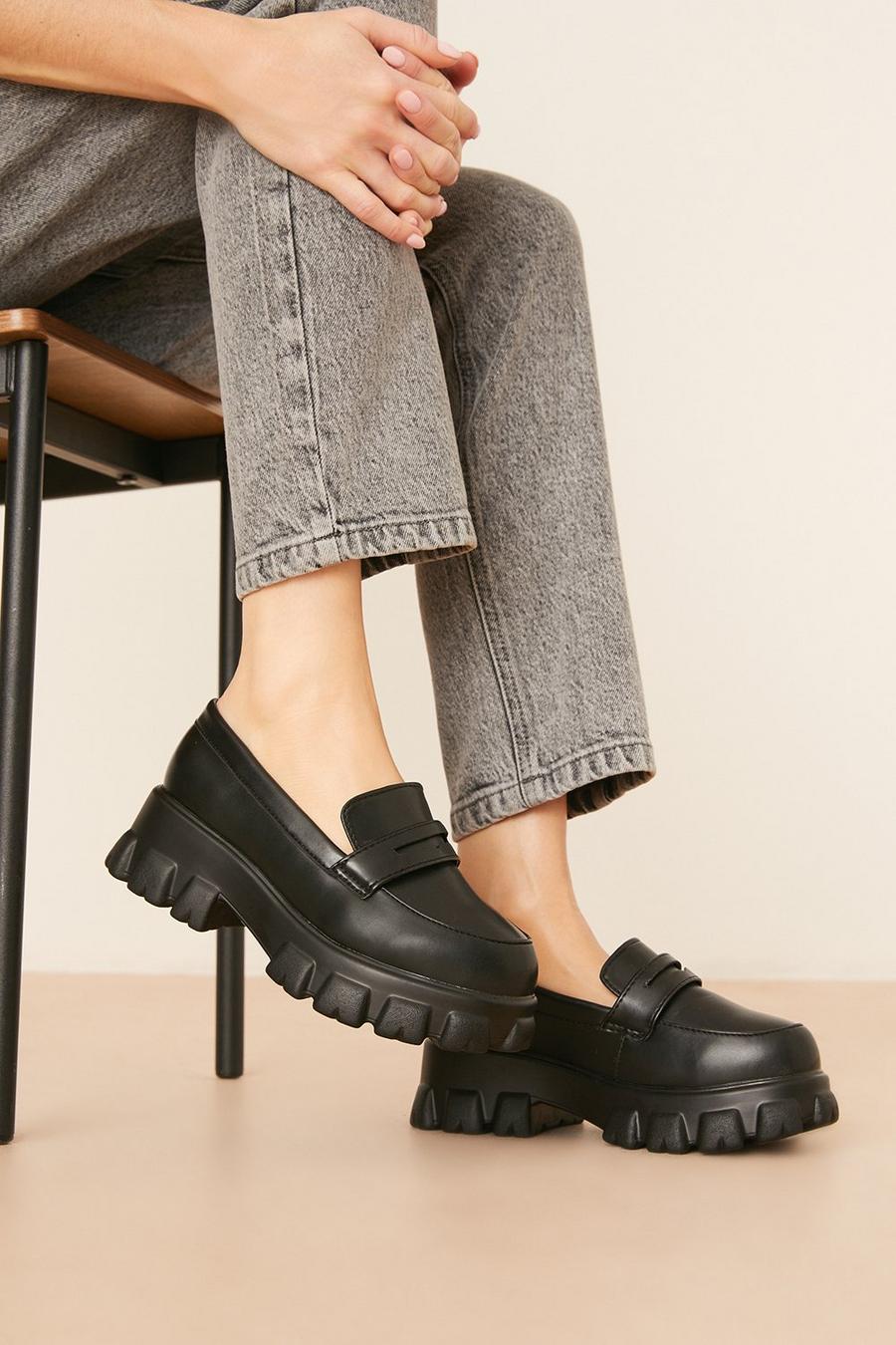 Wide Fit Lucy Chunky Loafers
