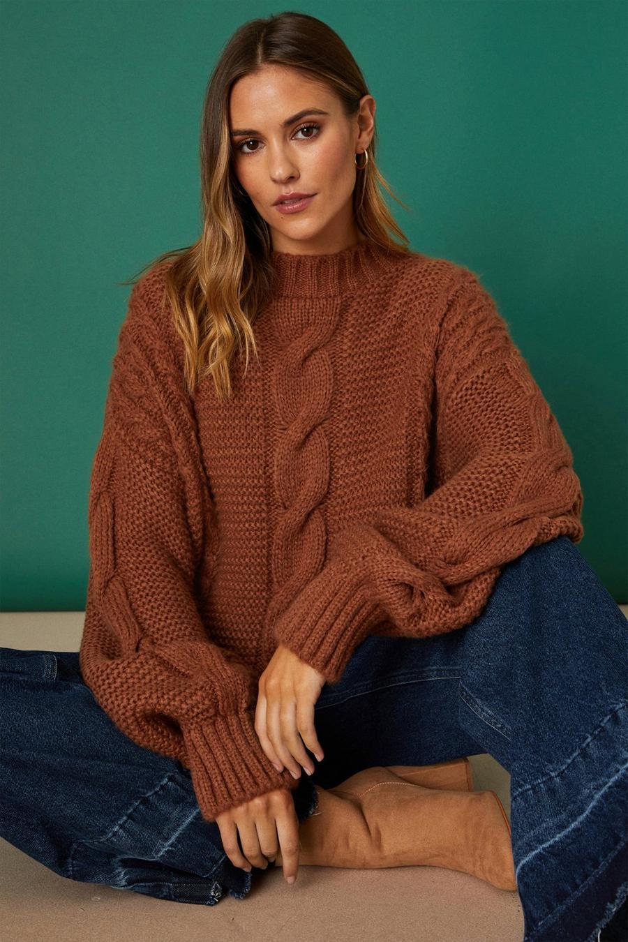 High Neck Cable Jumper