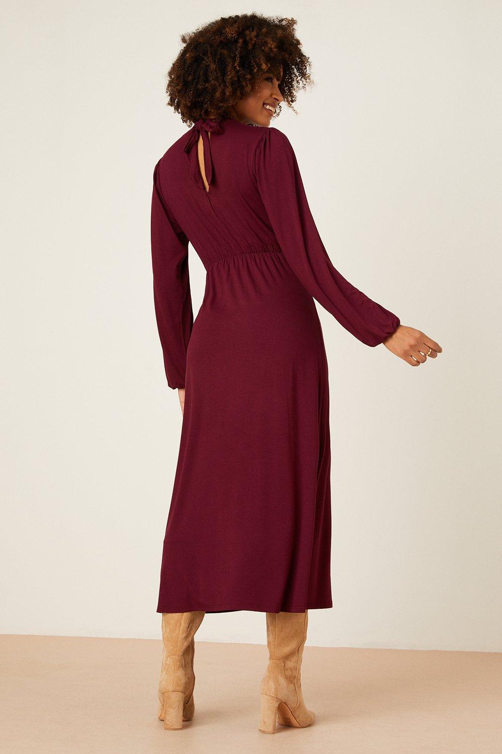 burgundy dress dorothy perkins