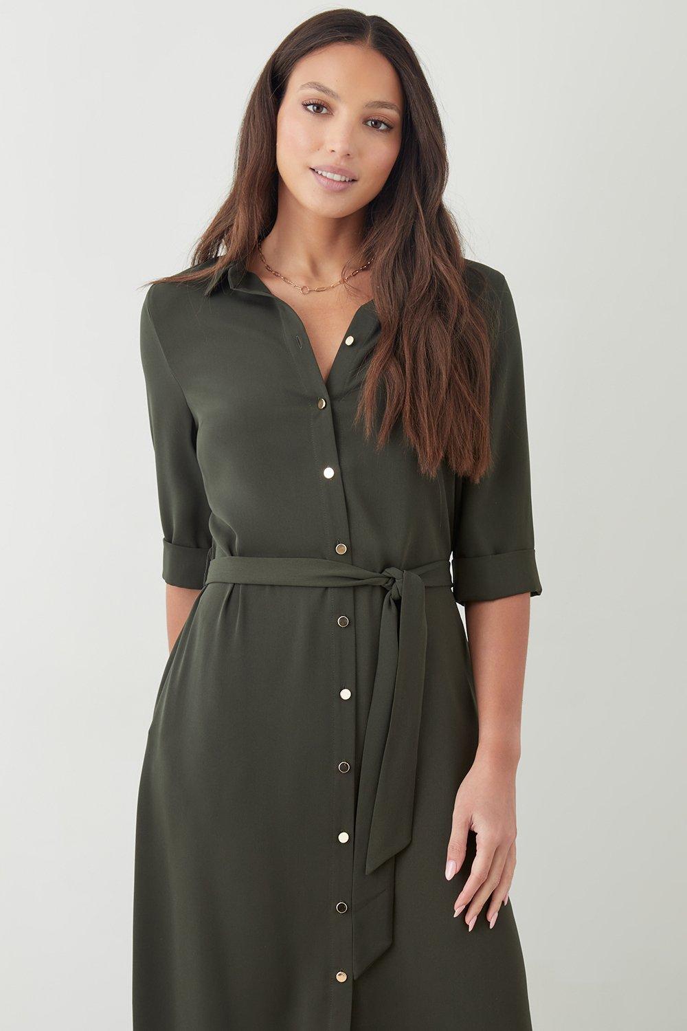 dorothy perkins khaki dress