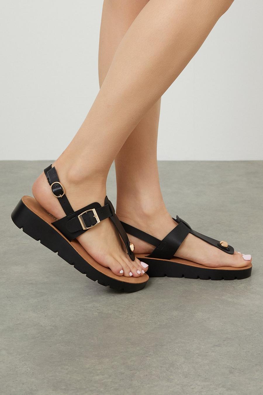 Good For The Sole: Marista Wide Fit Cross Strap Sandals