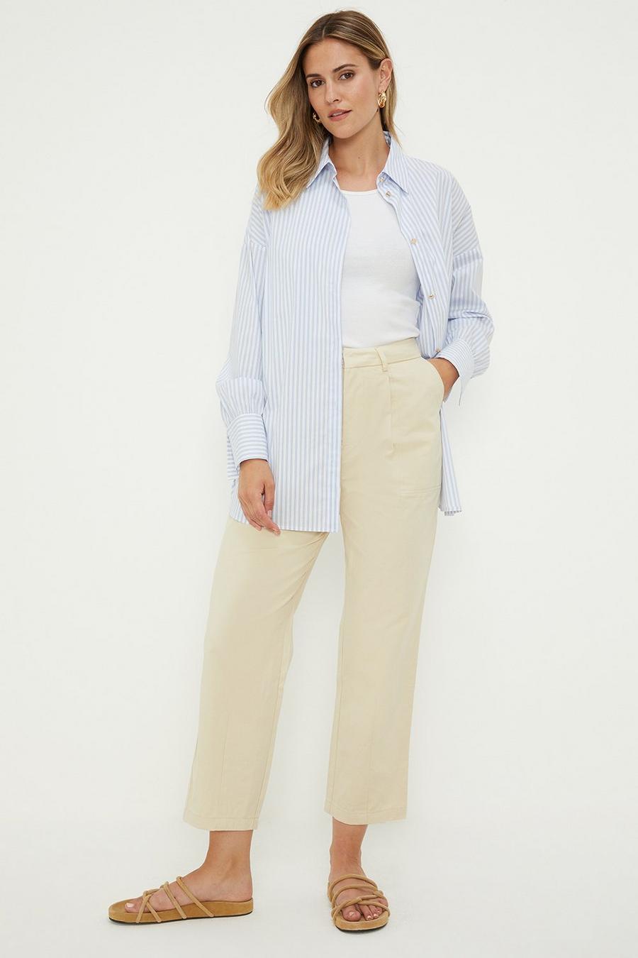Tall Cotton Crop Trousers