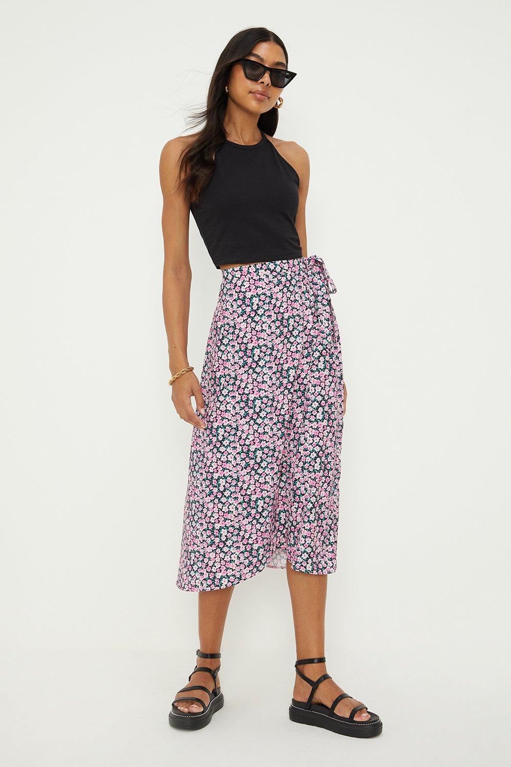 dorothy perkins wrap skirt