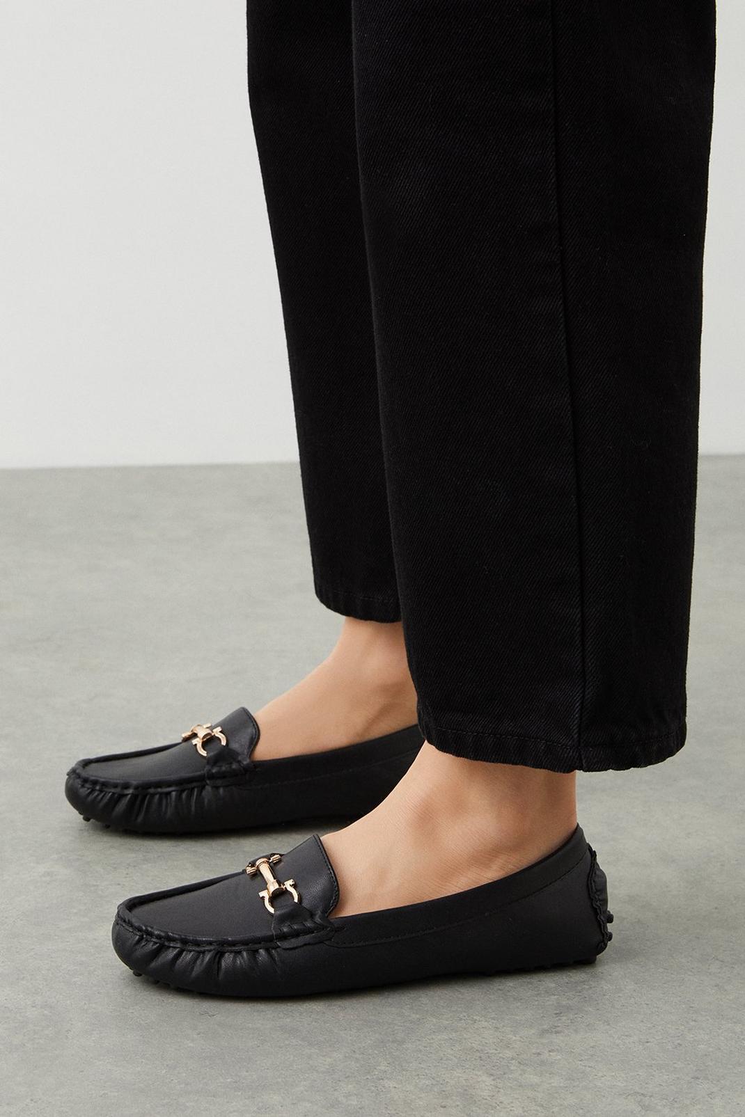 Black Good For The Sole: Nora Comfort Snaffle Loafers image number 1