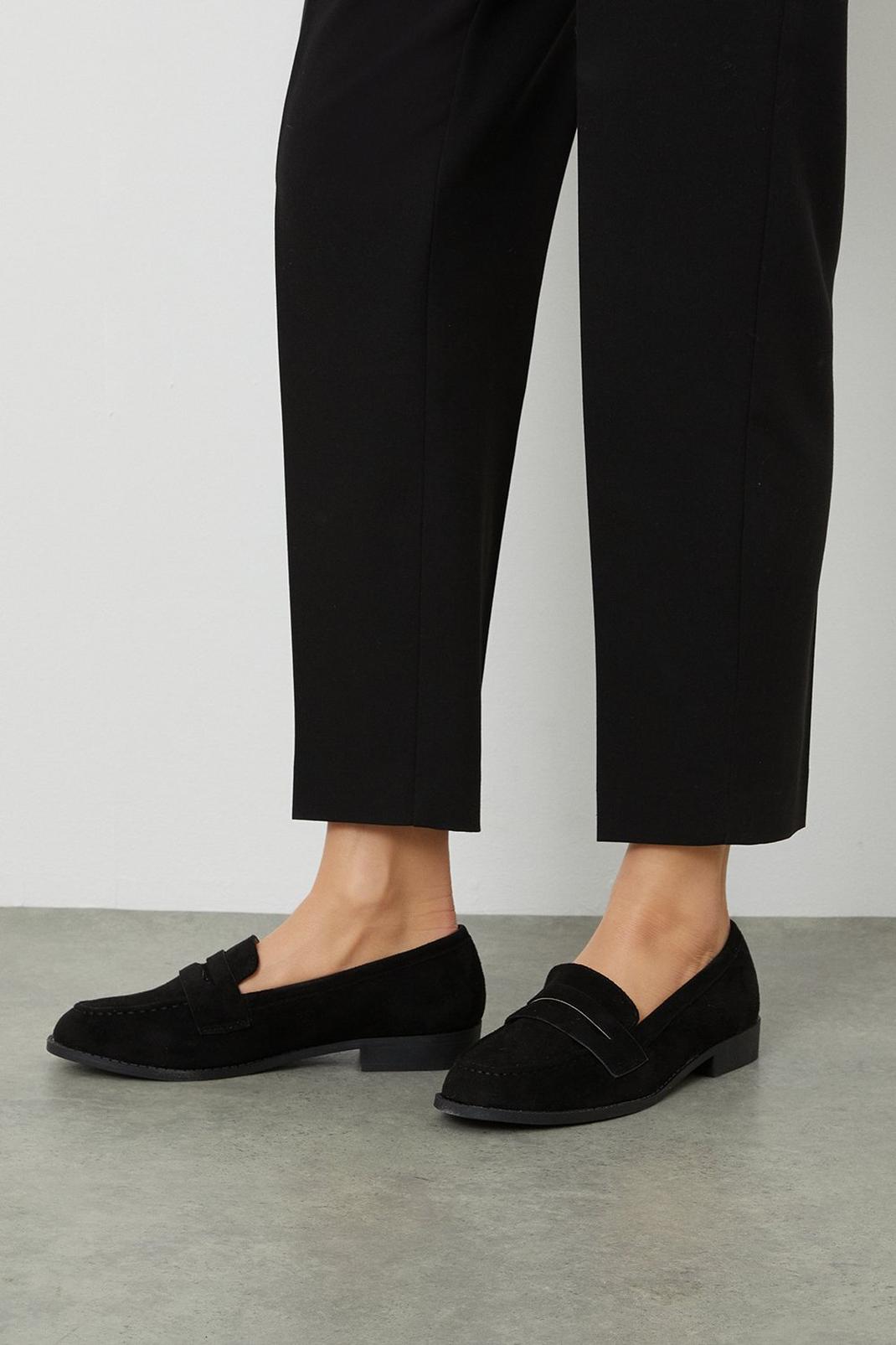 Natural black Lora Penny Mid Loafers image number 1
