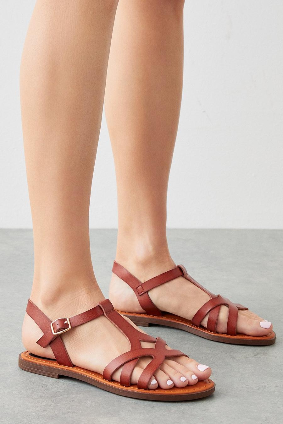Good For The Sole: Megan Flexi Sole Flat Sandals