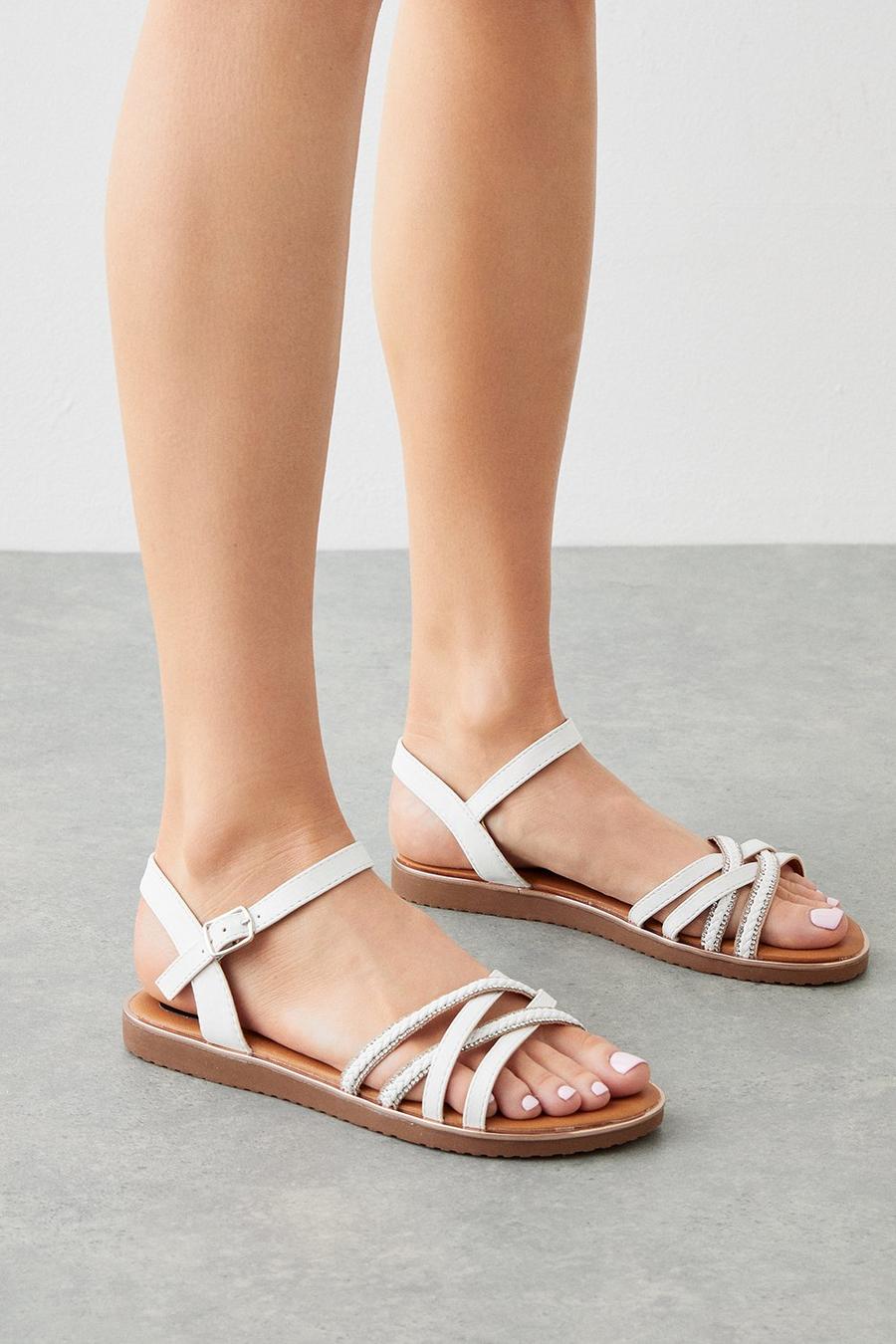 Good For The Sole: Martha Flexi Sole Flat Sandals