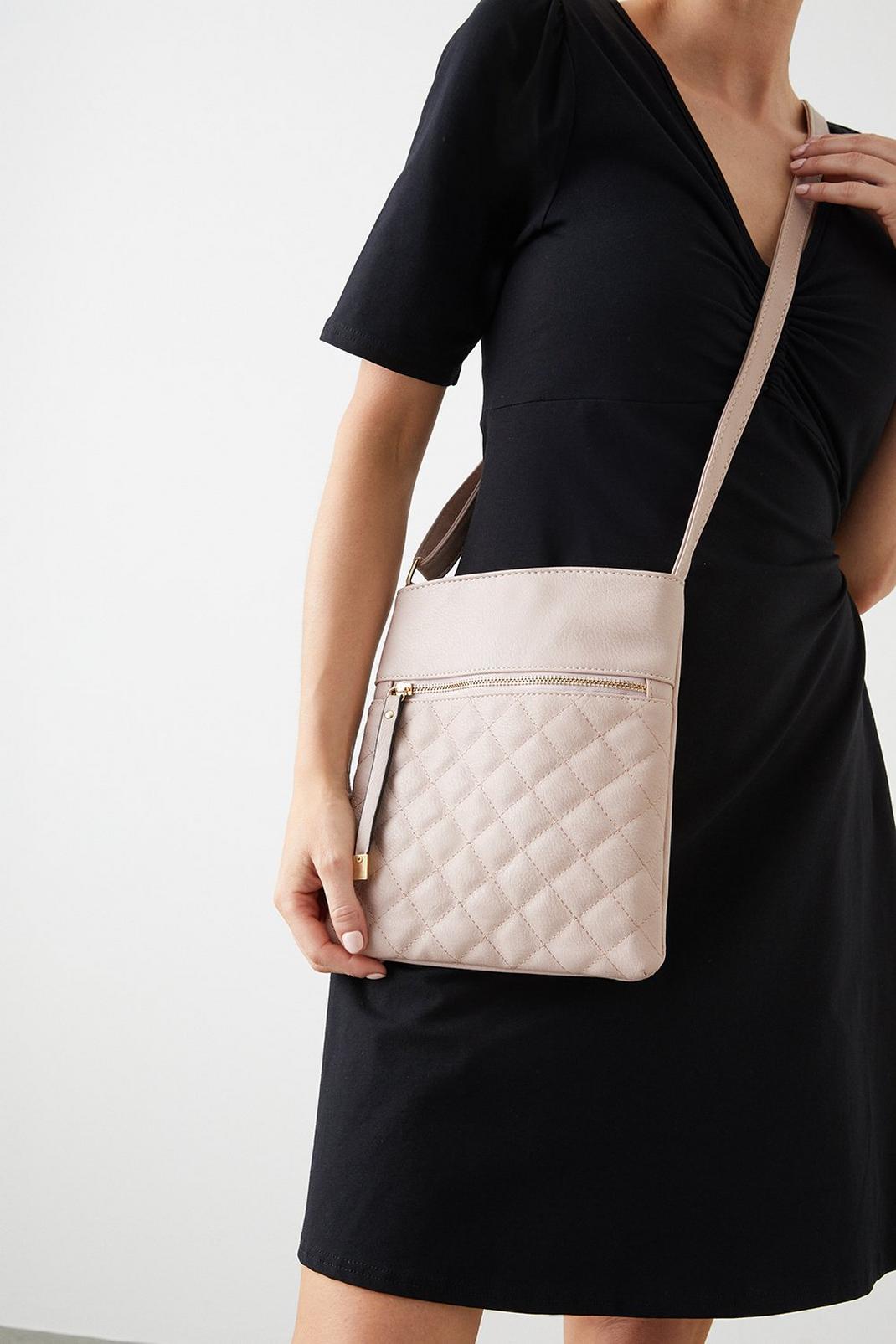 Blush Dora Quilted Cross Body Bag image number 1