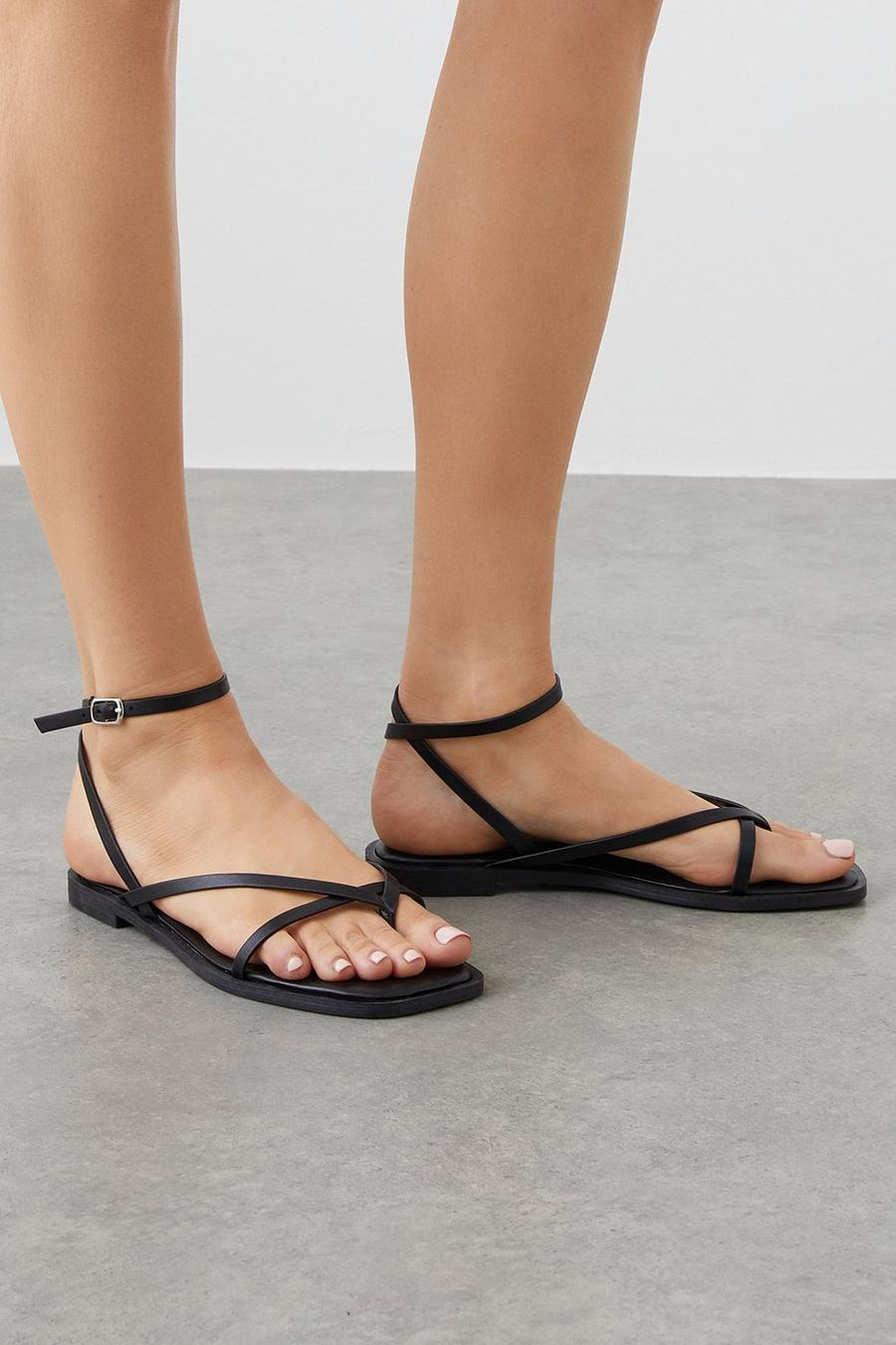 Principles: Juno Simple Strap Flat Sandals