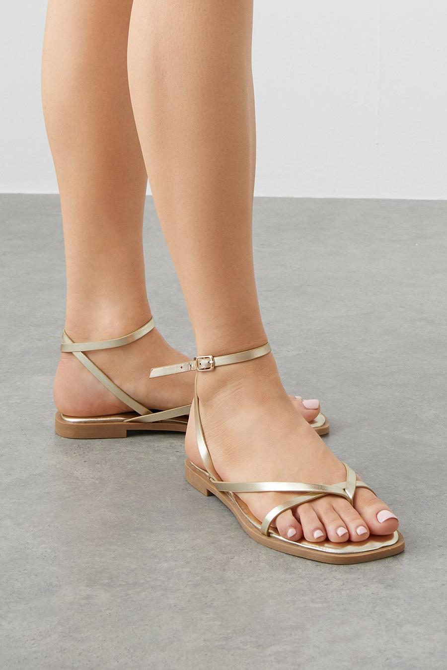 Principles: Juno Simple Strap Flat Sandals
