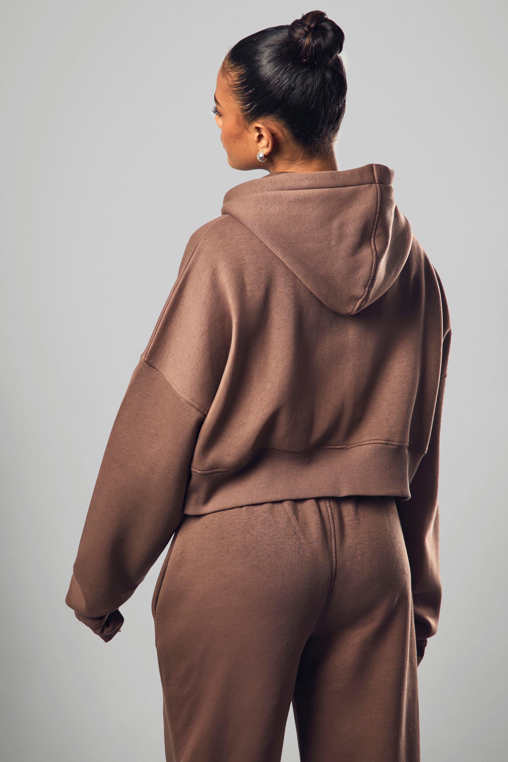 Contrast Drawcord DSGN Studio Boxy Crop Hoodie | Nasty Gal